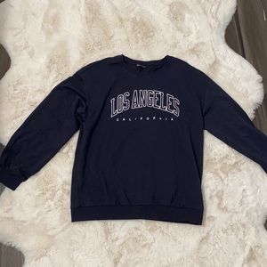SHEIN navy blue crew neck
